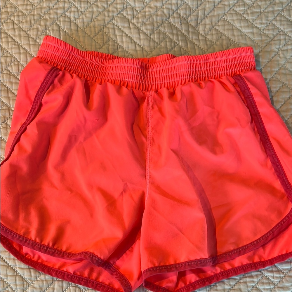 Old Navy Pink Athletic Shorts with Elastic Waistband